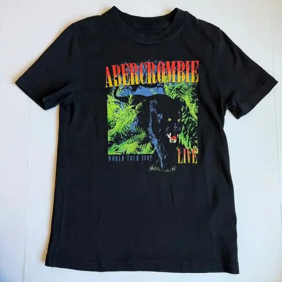 Abercrombie Kids Black Graphic Tee Bundle 7/8 - Picture 11 of 13